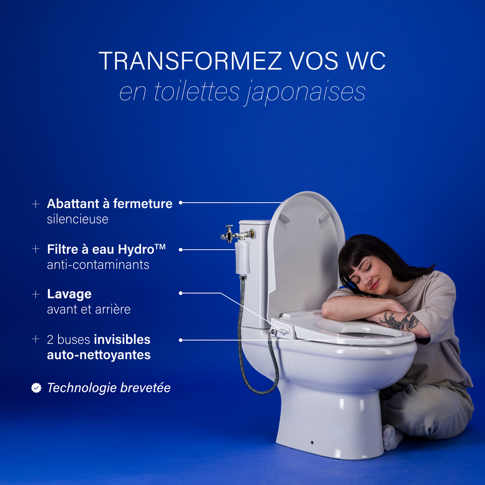 Abattant Japonais + Brosse de toilette BOKU