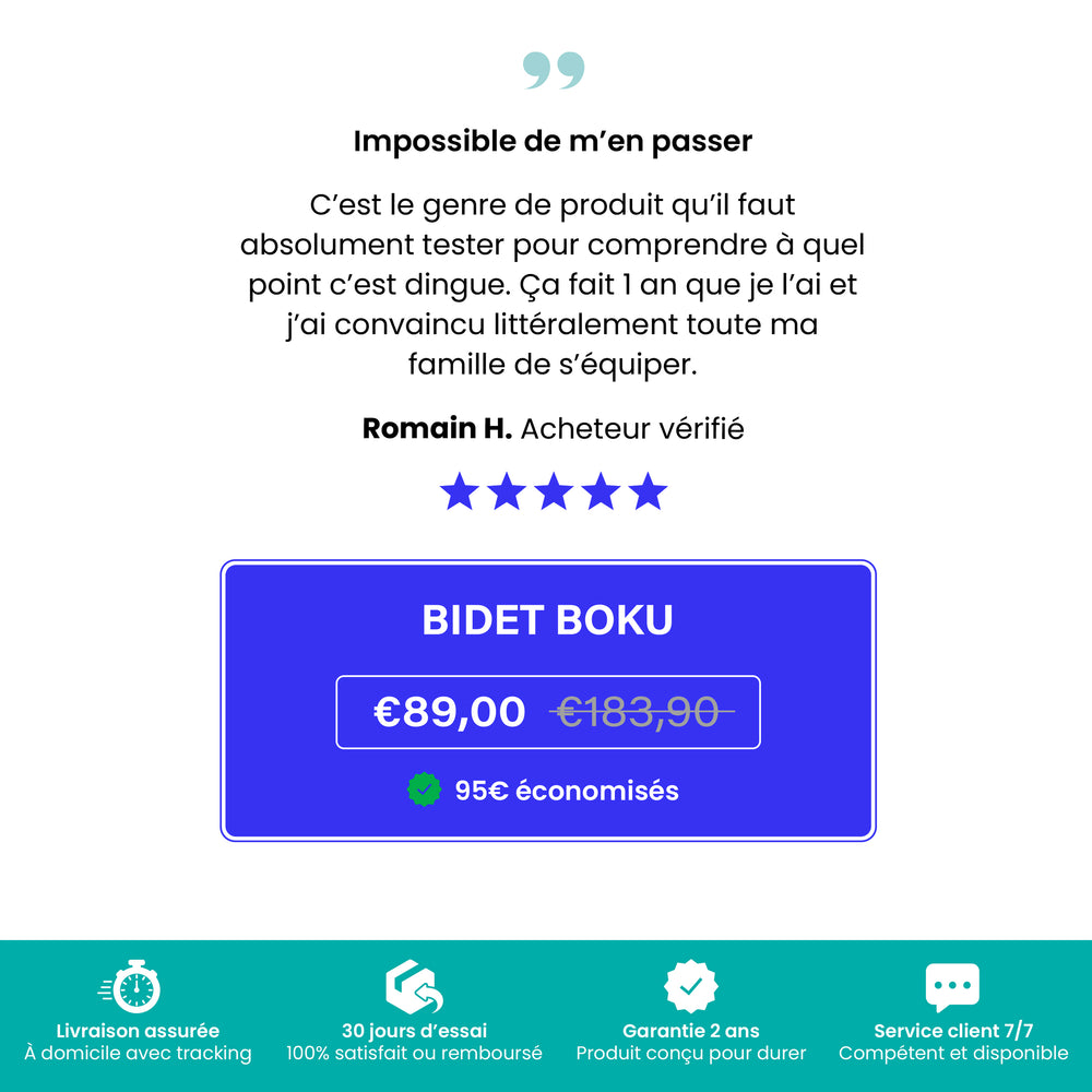 Bidet BOKU + Mini Offert
