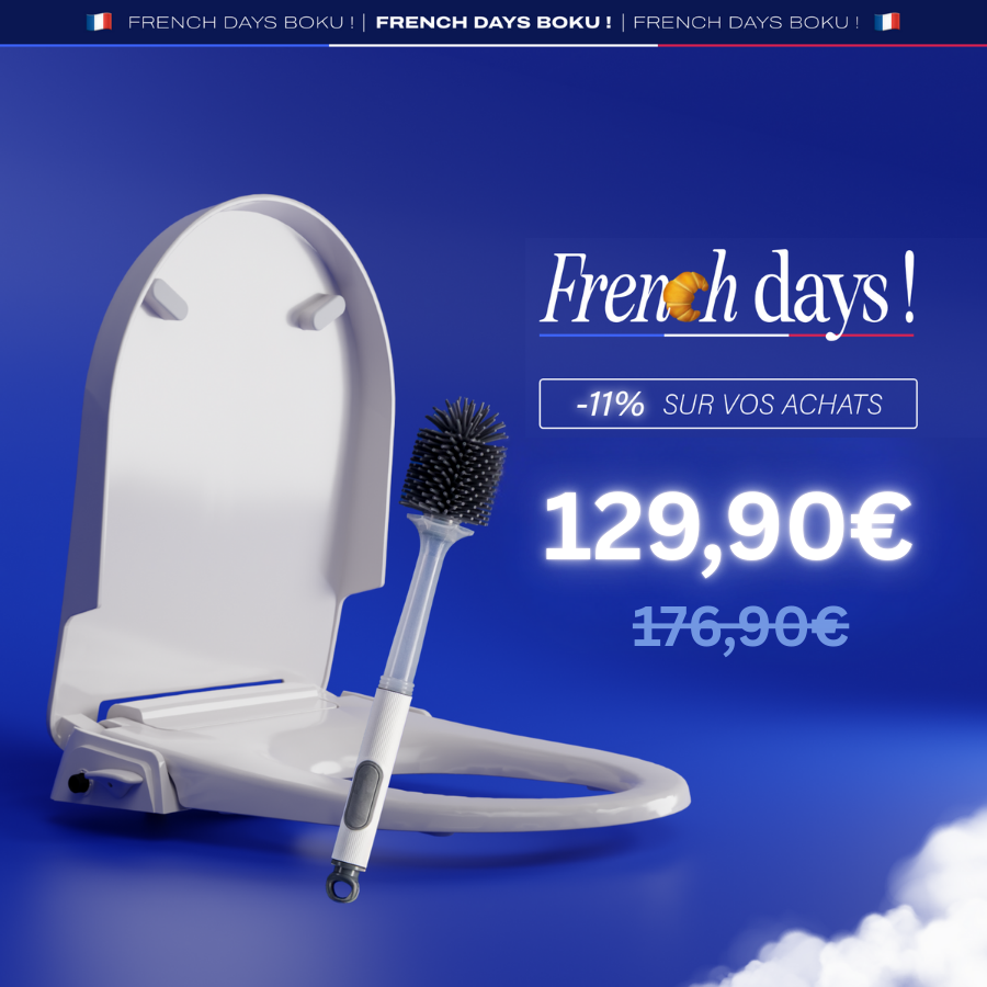 Abattant Japonais + Brosse de toilette BOKU