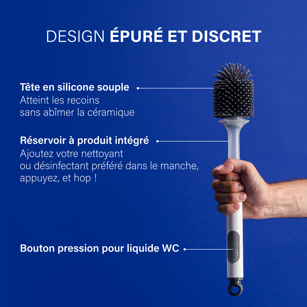 Brosse de toilette BOKU + Pack de 4 palets absorbants