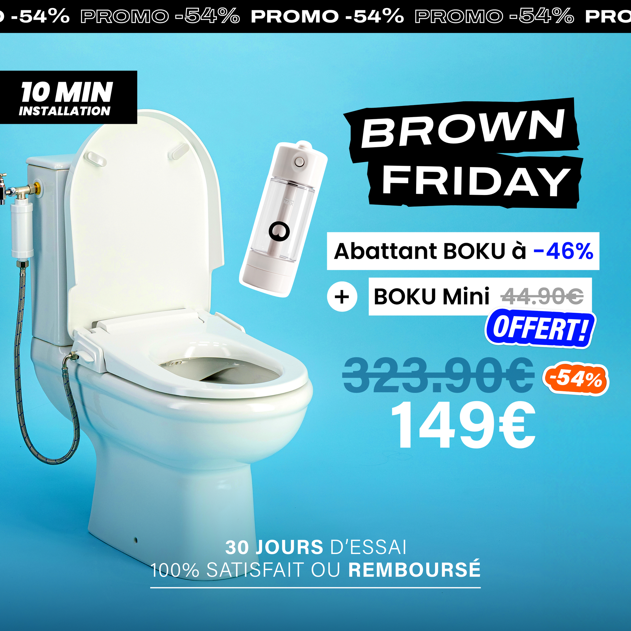 WC Japonais Bidet BOKU Toilette Japonaise