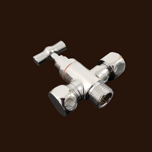 Robinet 3 voies en laiton (pour les arrivées d'eau rigide)