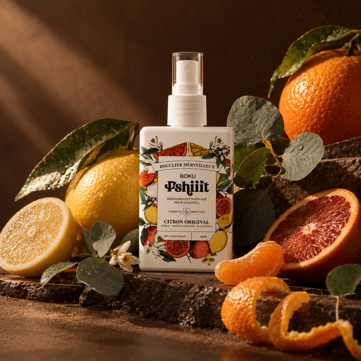 Pshiiit - Suppresseur d'odeurs de caca - Citron Orangé